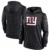Women's New York Giants Nike Anthracite 2021 NFL Crucial Catch Therma Pullover Hoodie,baseball caps,new era cap wholesale,wholesale hats